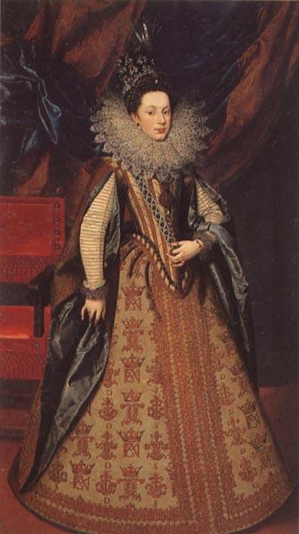 POURBUS, Frans the Younger Margarita of Savoy,Duchess of Mantua Germany oil painting art